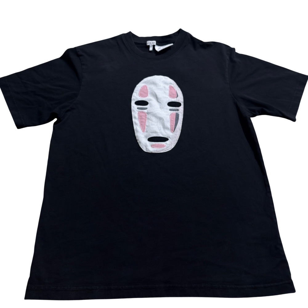 Loewe x Studio Ghibli Spirited Away No Face Kaonashi Patch T-Shirt Black Size M